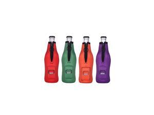 Bottle Insulator Sleeve Keeps Cold and Hands Warm, Pack of 4. Built in Bottle Opener Bottle Insulator Sleeve Keeps Cold and Hands Warm, Pack of 4. Built in Bottle Opener