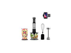 200 Watt Adjustable Speed Immersion MultiPurpose Hand Blender Heavy Duty Stainless Steel Finish Includes Whisk Attachment Blender Chopper and Beaker 200 Watt Adjustable Speed Immersion MultiPurpose Hand Blender Heavy Duty Stainless Steel Finish Includes Whisk Attachment Blender Chopper and Beaker
