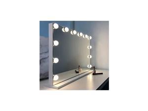 Vanity Mirror with Lights Hollywood Lighted Makeup Mirror Large Tabletop or Wall-Mounted Comestic Mirror, 10X Magnification (L22.83 x H17.32 inch) Vanity Mirror with Lights Hollywood Lighted Makeup Mirror Large Tabletop or Wall-Mounted Comestic Mirror, 10X Magnification (L22.83 x H17.32 inch)