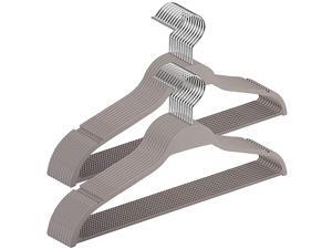 Plastic Clothes Hangers, Upgraded Rubber Non Slip Plastic Hangers, Non Velvet Durable Slim Clothing Hangers, 17.7 Inches Wide for Adults Clothes, 20 Pack Plastic Clothes Hangers, Upgraded Rubber Non Slip Plastic Hangers, Non Velvet Durable Slim Clothing Hangers, 17.7 Inches Wide for Adults Clothes, 20 Pack