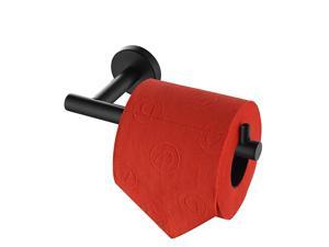 Black Toilet Paper Holder, 5 Inch 304 Stainless Steel Tissue Paper Dispenser, Matte Black Wall Mount, TPH100-PB