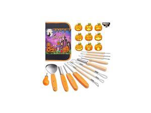 Pumpkin Carving Tools Kit, 13 Piece Professional Professional Pumpkin Cutting Supplies Tools Kit Stainless Steel Lengthening and Thickening for Decoration jack-o-lanterns Pumpkin Carving Tools Kit, 13 Piece Professional Professional Pumpkin Cutting Supplies Tools Kit Stainless Steel Lengthening and Thickening for Decoration jack-o-lanterns