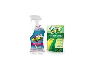 Disinfectant Fabric & Air Freshener, Spray Bottle and 3PK MicroSham Cleaning and Polishing Cloths, 3 Cloths + Cotton Breeze Spray Disinfectant Fabric & Air Freshener, Spray Bottle and 3PK MicroSham Cleaning and Polishing Cloths, 3 Cloths + Cotton Breeze Spray
