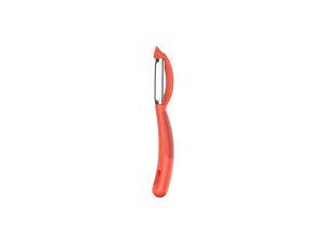 Serrated Piranha “Swivel” Peeler 7.25” Red