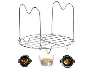 Rack Trivet with Handles Compatible with Instant Pot Accessories 3 Qt 5 Quart, Pressure Cooker Trivet Wire Steam Rack, Great for Lifting out Whatever Delicious Meats & Veggies You Cook