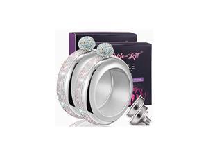 Flask Bangle Bracelet- AB Crystal Lid Creative 304 Stainless Steel Wine Alcohol Liquor Flask bracelet for Women Girls Party Hidden Flask Set 3.5OZ -2PCS Flask Bangle Bracelet- AB Crystal Lid Creative 304 Stainless Steel Wine Alcohol Liquor Flask bracelet for Women Girls Party Hidden Flask Set 3.5OZ -2PCS