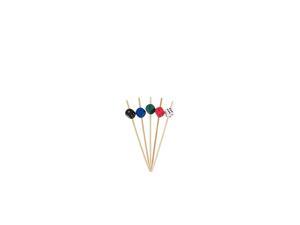 3.9" Decorative Dice Party End Bamboo Cocktail Fruit Sandwich Picks Skewers for Catered Events, Holiday's, Restaurants or Buffets Party Supplies, Assortment, 100 Pieces
