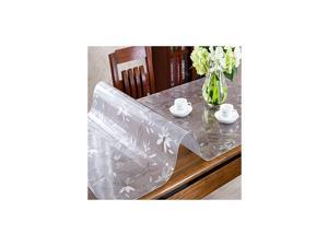 Custom 1.5mm Thick Floral Table Protector for Dining Room Tables Plastic Tablecloth Kitchen Dining Room Wood Furniture Protective Cover | Rectangular 42 x 90 Inches Custom 1.5mm Thick Floral Table Protector for Dining Room Tables Plastic Tablecloth Kitchen Dining Room Wood Furniture Protective Cover | Rectangular 42 x 90 Inches