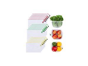 Set of 15 Reusable Mesh Produce Bags - Eco-Friendly - Washable and See-Through - with Colorful Tare Weight Tags - 3 Sizes Set of 15 Reusable Mesh Produce Bags - Eco-Friendly - Washable and See-Through - with Colorful Tare Weight Tags - 3 Sizes