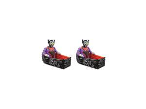 Inflatable Vampire & Coffin Cooler 2 Piece, Multicolored