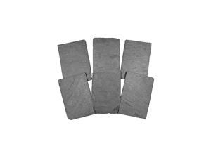 Slate Food, Cheese, Tapas, and Appetizer Boards Includes 6 Mini 4 by 6 Inch Boards, Undrilled Gray Slate Slate Food, Cheese, Tapas, and Appetizer Boards Includes 6 Mini 4 by 6 Inch Boards, Undrilled Gray Slate