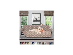 Original Patent Pending Reversible X-Large Oversized Protector for Seat Width up to 78 Inch, Furniture Slipcover, 2 Inch Strap, Couch Slip Cover Throw for Dogs, Sofa, Quatrefoil Mocha Original Patent Pending Reversible X-Large Oversized Protector for Seat Width up to 78 Inch, Furniture Slipcover, 2 Inch Strap, Couch Slip Cover Throw for Dogs, Sofa, Quatrefoil Mocha
