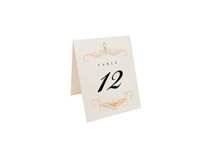 Flourish Wedding Table Numbers (Select Color/Quantity), Champagne, Orange, 1-15, Double Sided, Tent or Use in a Stand, Great for Parties & Restaurants - Made in The USA Flourish Wedding Table Numbers (Select Color/Quantity), Champagne, Orange, 1-15, Double Sided, Tent or Use in a Stand, Great for Parties & Restaurants - Made in The USA