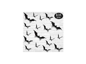 3D Bats Sticker Halloween Party Supplies Reusable Decorative Scary Wall Decal for Home Window Clings Decorations 3D Bats Sticker Halloween Party Supplies Reusable Decorative Scary Wall Decal for Home Window Clings Decorations