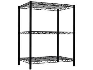 Wire Shelving Storage Unit (3 Tier, Black) Wire Shelving Storage Unit (3 Tier, Black)