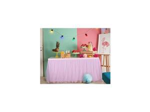 Table Skirt Baby Shower Tulle Table Skirting with Gold Brim Round and Rectangle Tutu Table Decoration Table Cloth for Birthday Party,Girl Gender Reveal Wedding(L14(ft), H30in) Table Skirt Baby Shower Tulle Table Skirting with Gold Brim Round and Rectangle Tutu Table Decoration Table Cloth for Birthday Party,Girl Gender Reveal Wedding(L14(ft), H30in)