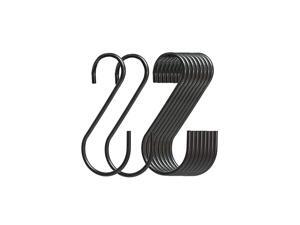 Pack Black S Hooks,Heavy Duty Metal Hooks Can Withstand up to 33 pounds.for Kitchen,Office,Garden or Outdoor Activities Pack Black S Hooks,Heavy Duty Metal Hooks Can Withstand up to 33 pounds.for Kitchen,Office,Garden or Outdoor Activities