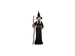 Scary Cardboard Cutout Life Size for Halloween Decorations | Haunted House Standup Decor with Mannequins | Outdoors and Indoors | Witch with Staff