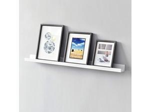 Picture Ledge Photo Ledge Floating Wall Shelves, 36-inch, White Picture Ledge Photo Ledge Floating Wall Shelves, 36-inch, White
