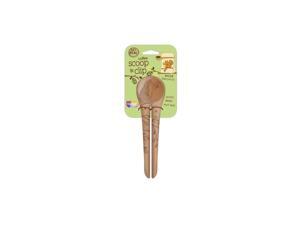 Laser Etched with Woodland Design Beechwood Scoop & Clip, Scoop, Coffee Scoop & Bag Clip