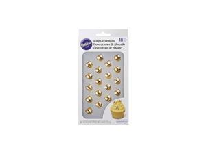 Bumblebee Icing Decorations, 18 Count (Pack of 1), Yellow