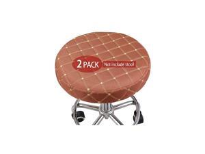 2 Pack Fabric Bar Stool Cover with Extra Thin Padding & Elastic Band Round Chair Seat Cover Cushions Sleeve Breathable Anti-Slip 13 inch Brown 2 Pack Fabric Bar Stool Cover with Extra Thin Padding & Elastic Band Round Chair Seat Cover Cushions Sleeve Breathable Anti-Slip 13 inch Brown