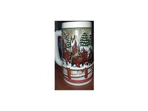 1984 Beer Stein Holiday Stein Clydesdales As They Crossed Covered Bridge 1984 Beer Stein Holiday Stein Clydesdales As They Crossed Covered Bridge