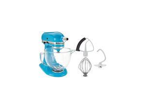 5-Qt. Tilt-Head Stand Mixer with Glass Bowl and Flex Edge Beater - Crystal Blue 5-Qt. Tilt-Head Stand Mixer with Glass Bowl and Flex Edge Beater - Crystal Blue