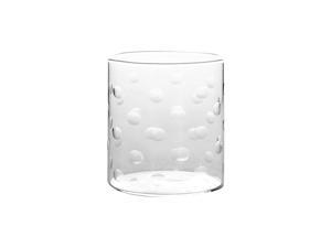 Vision Deco Polka Tumbler [Set of 6] -Clear Lightweight & Durable Drinkware, 10 Ounce Cups