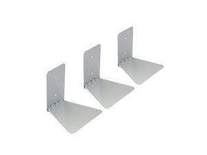 330639-560 Conceal Floating Bookshelf, Set of 3, Small, Silver