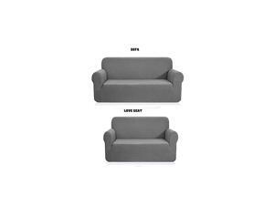 Collection New (Light Grey, Sofa+Love-Seat) Collection New (Light Grey, Sofa+Love-Seat)