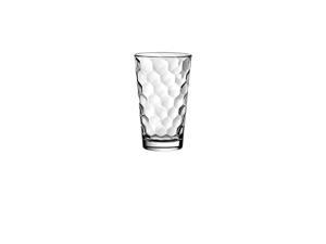 European Glass - Hiball Tumbler - Artistically Designed - 13.5 oz. - Set of 6 Highball Glasses - Made in Europe