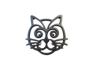 Trivet - Black Cast Iron - for Kitchen & Dining Table - More Than One Makes a Set for Counter, Wall Art or Decoration Accessory - Housewarming & Lover Gifts - 6.6 by 6.3 in Trivet - Black Cast Iron - for Kitchen & Dining Table - More Than One Makes a Set for Counter, Wall Art or Decoration Accessory - Housewarming & Lover Gifts - 6.6 by 6.3 in