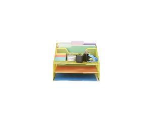 MESHBOX5-YLW Mesh Organizer 5 Desktop Document Letter Tray for Folders, Mail, Stationary, Desk Accessories, Yellow MESHBOX5-YLW Mesh Organizer 5 Desktop Document Letter Tray for Folders, Mail, Stationary, Desk Accessories, Yellow