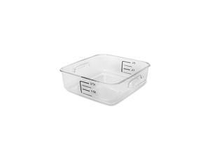 Plastic Space Saving Square Food Storage Container For Kitchen/Sous Vide/Food Prep, 2 Quart, Clear (Fg630200Clr) Plastic Space Saving Square Food Storage Container For Kitchen/Sous Vide/Food Prep, 2 Quart, Clear (Fg630200Clr)