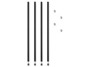 ALE Stackable Posts For Wire Shelving, 36 "High, Black (Pack of 4) ALE Stackable Posts For Wire Shelving, 36 "High, Black (Pack of 4)