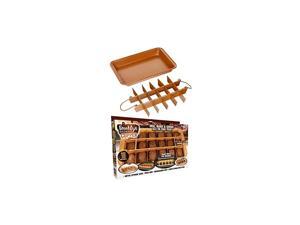 Brooklyn Brownie Copper by Nonstick Baking Pan with Built-In Slicer, Ensures Perfect Crispy Edges, Metal Utensil and Dishwasher Safe Brooklyn Brownie Copper by Nonstick Baking Pan with Built-In Slicer, Ensures Perfect Crispy Edges, Metal Utensil and Dishwasher Safe