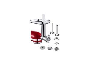 Food Meat Grinder Attachment for KitchenAid Stand Mixers Included 2 Sausage Stuffers & 4 grinding plates Food Meat Grinder Attachment for KitchenAid Stand Mixers Included 2 Sausage Stuffers & 4 grinding plates