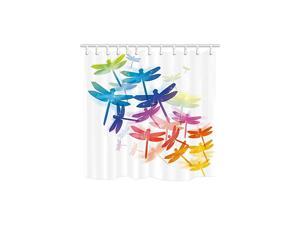 Country Graphic Dragonflies Shower Curtains, Colorful Dragonfly Art 69X70 inches Polyester Fabric Shower Curtain Set Fantastic Decorations Cartoon Animals Bath Curtain Country Graphic Dragonflies Shower Curtains, Colorful Dragonfly Art 69X70 inches Polyester Fabric Shower Curtain Set Fantastic Decorations Cartoon Animals Bath Curtain