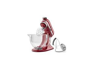 KSM105GBCER 5-Qt. Tilt-Head Stand Mixer with Glass Bowl and Flex Edge Beater - Empire Red KSM105GBCER 5-Qt. Tilt-Head Stand Mixer with Glass Bowl and Flex Edge Beater - Empire Red