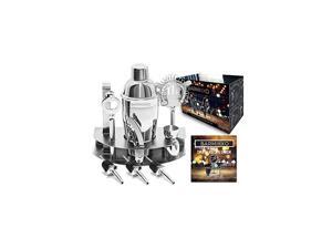 Home Cocktail Bar Set Stainless Steel 10 Piece Mixology Tool Kit – with Bartender's Professional Shaker, Strainer, Jigger, Liquor Pourers and More/Mini Guide and 150 + Recipe EBOOK Home Cocktail Bar Set Stainless Steel 10 Piece Mixology Tool Kit – with Bartender's Professional Shaker, Strainer, Jigger, Liquor Pourers and More/Mini Guide and 150 + Recipe EBOOK