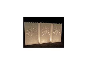 White Luminary Bags Sunset Design Luminaria Wedding Party Event Receptions