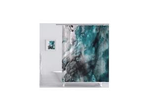 Marble Shower Curtain with 12 Hooks Abstract Watercolor Oil on Canvas Art Polyester Fabric Bathroom Shower Curtain Sets with Rings 70 x78 Inches, Green Marble Shower Curtain with 12 Hooks Abstract Watercolor Oil on Canvas Art Polyester Fabric Bathroom Shower Curtain Sets with Rings 70 x78 Inches, Green