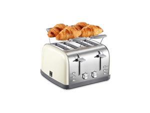 4 Slice Toaster, Bagel Toaster with 7 Bread Shade Settings and Warming Rack, 4 Extra Wide Slots, Defrost/Bagel/Cancel Function, Removable Crumb Tray, Stainless Steel Toaster, Yellow 4 Slice Toaster, Bagel Toaster with 7 Bread Shade Settings and Warming Rack, 4 Extra Wide Slots, Defrost/Bagel/Cancel Function, Removable Crumb Tray, Stainless Steel Toaster, Yellow