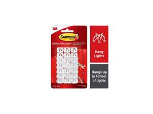 Small Decorating Clips, White, 20-Clips, 24-Strips, Decorate Damage-Free Small Decorating Clips, White, 20-Clips, 24-Strips, Decorate Damage-Free