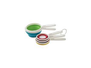 by Progressive Collapsible Measuring Cups - Set of 5, Space Saving Collapsible, Great For Narrow Containers