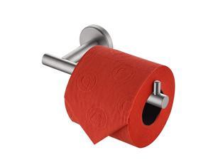 Toilet Paper Holder, 5 Inch 304 Stainless Steel Tissue Paper Dispenser for Bathroom, Hold Mega Rolls, Brushed Nickel Wall Mount