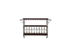 Furniture Wine & Bar Cart, Black Furniture Wine & Bar Cart, Black