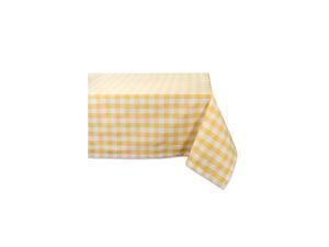 Checkered Collection Tabletop, Tablecloth, 60x84, Yellow