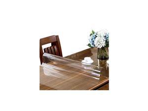 44 x 72 Inch Clear Table Cover Protector, 1.5mm Thick Plastic Tablecloth, Table Desk Pad Mat, Waterproof Vinyl PVC Table Top Protector for Coffee Table, Writing Computer Desk, Dining Table 44 x 72 Inch Clear Table Cover Protector, 1.5mm Thick Plastic Tablecloth, Table Desk Pad Mat, Waterproof Vinyl PVC Table Top Protector for Coffee Table, Writing Computer Desk, Dining Table